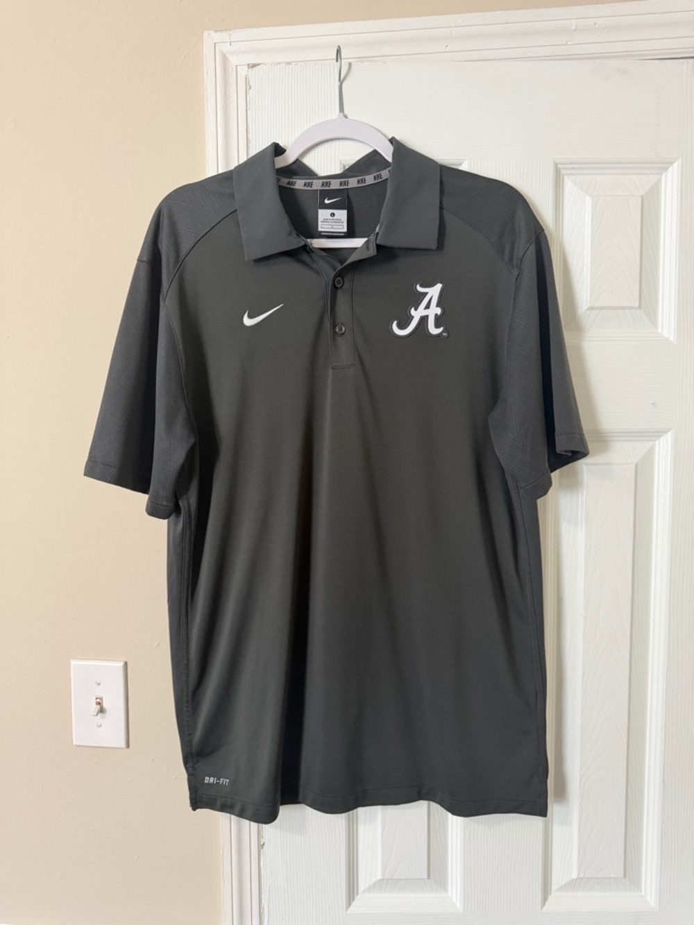 Nike Men’s Charcoal Gray Alabama Crimson Tide Polo